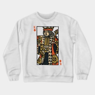 Original Standard Character of Playing Card King of Diamonds Crewneck Sweatshirt